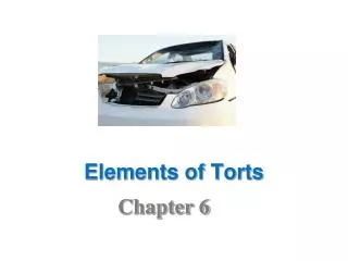 Elements of Torts
