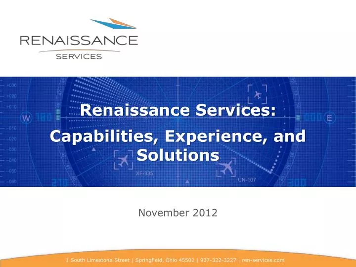 renaissance services capabilities experience and solutions