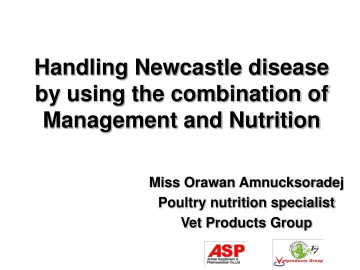 handling newcastle disease by using the combination of management and nutrition