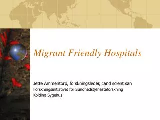 Migrant Friendly Hospitals