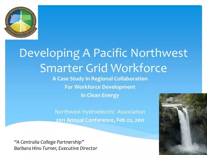 developing a pacific northwest smarter grid workforce