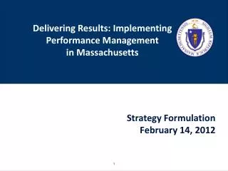 Delivering Results: Implementing Performance Management in Massachusetts