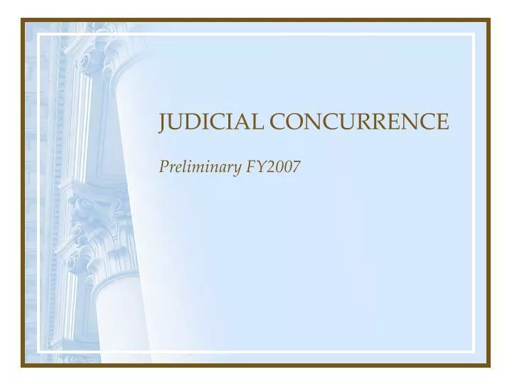 judicial concurrence