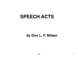 SPEECH ACTS