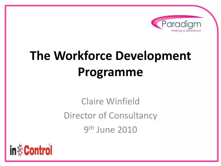 the workforce development programme