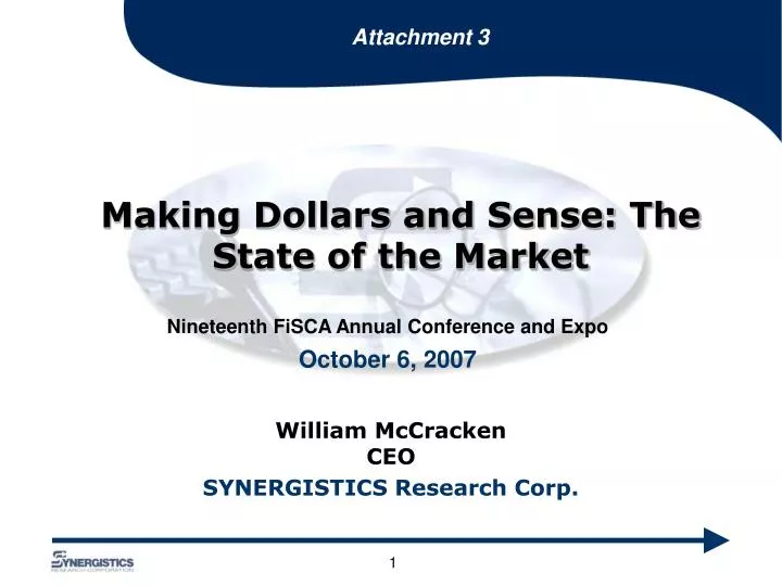 making dollars and sense the state of the market