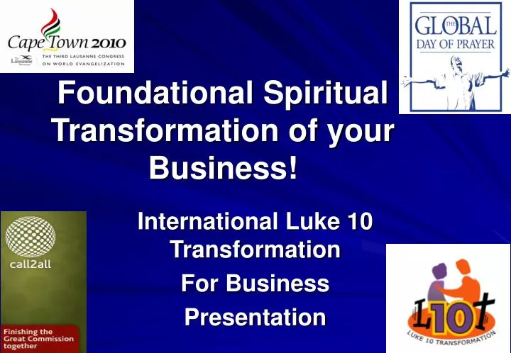 foundational spiritual transformation of your business