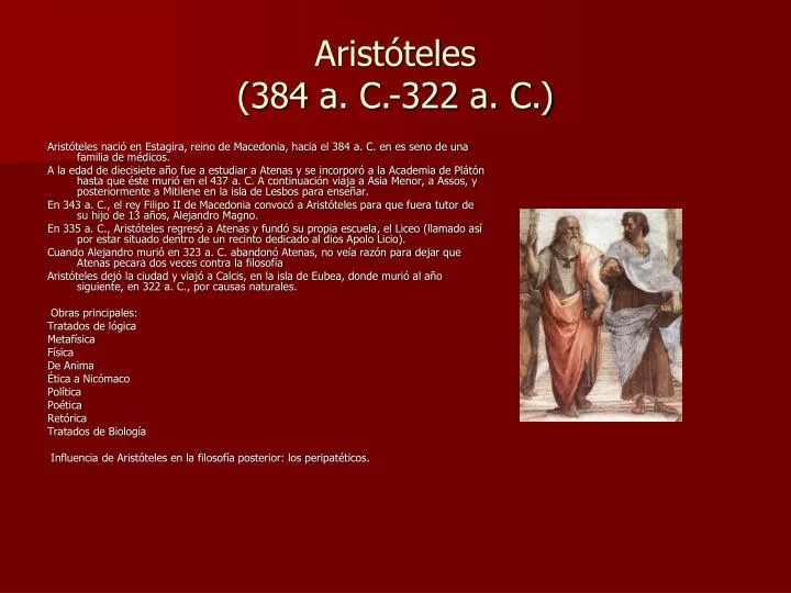 arist teles 384 a c 322 a c