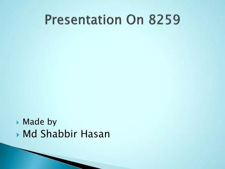 presentation on 8259