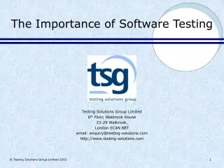 The Importance of Software Testing