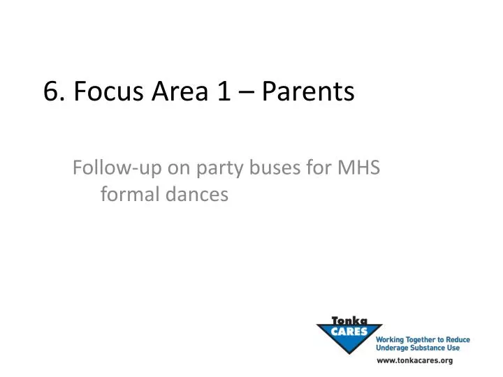 6 focus area 1 parents