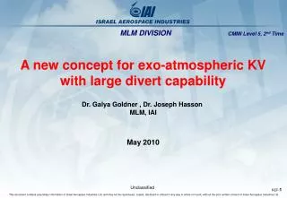 A new concept for exo-atmospheric KV with large divert capability