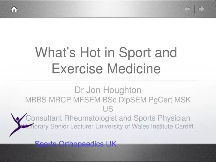 what s hot in sport and exercise medicine