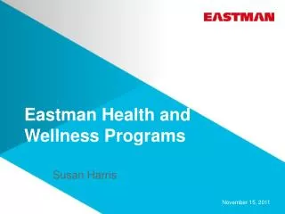 Eastman Health and Wellness Programs