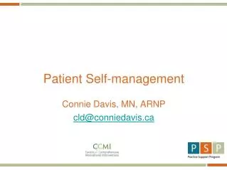 Patient Self-management
