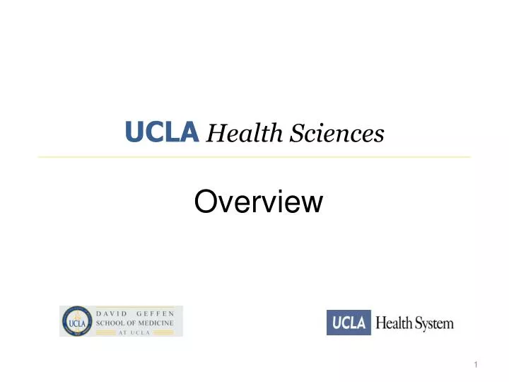 ucla health sciences overview