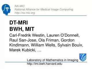 DT-MRI BWH, MIT