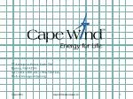 75 Arlington Street, Suite 704 Boston, MA 02116 (617) 904-3100 (617) 904-3109 fax Web www.cape wind.org - slide 1
