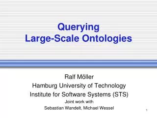 Querying Large-Scale Ontologies