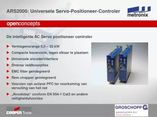 ARS2000: Universele Servo-Positioneer-Controler
