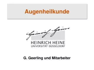 augenheilkunde