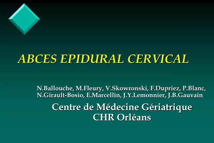 abces epidural cervical