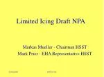 Limited Icing Draft NPA - slide 1