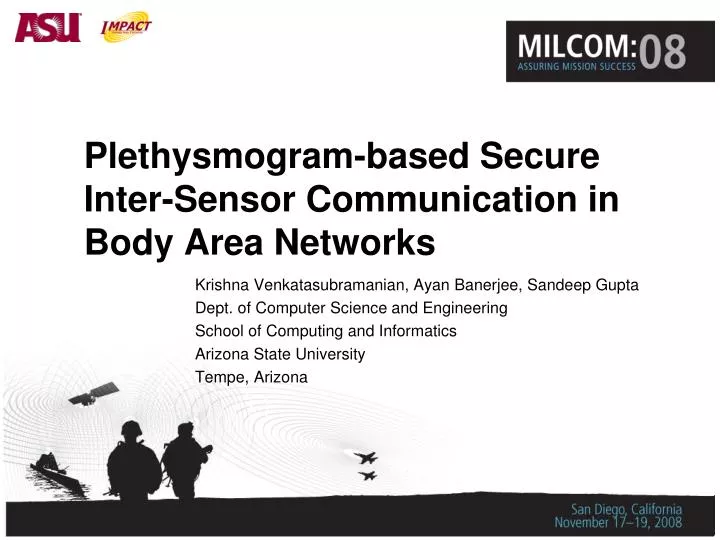 plethysmogram based secure inter sensor communication in body area networks
