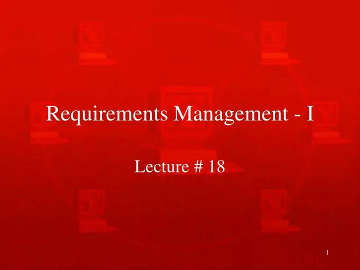 requirements management i