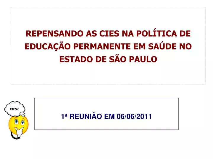 repensando as cies na pol tica de educa o permanente em sa de no estado de s o paulo