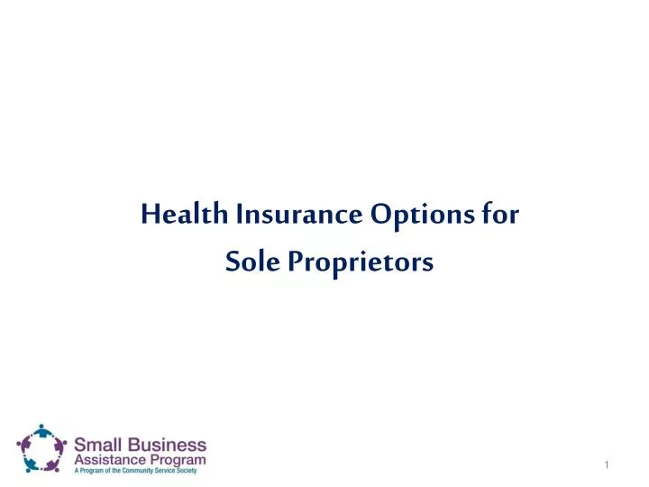 health insurance options for sole proprietors