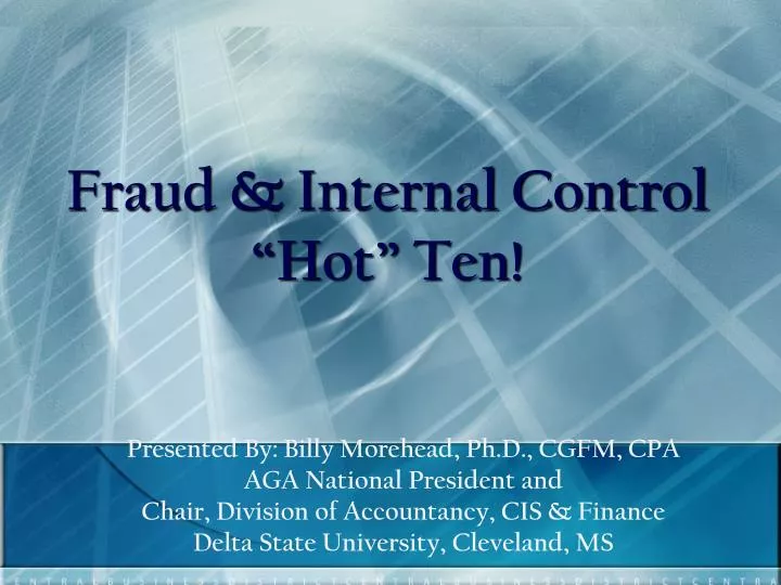 fraud internal control hot ten