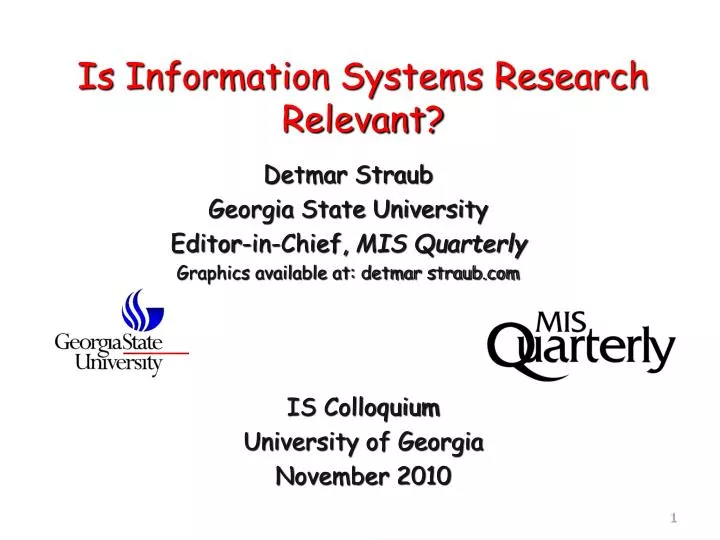 is information systems research relevant