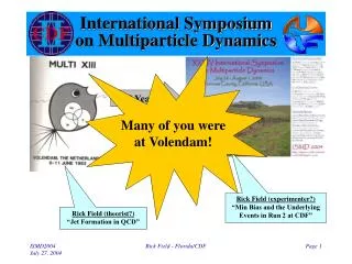 International Symposium on Multiparticle Dynamics