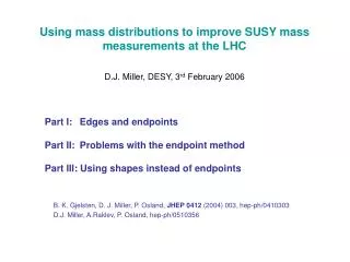 Using mass distributions to improve SUSY mass measurements at the LHC