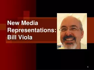 New Media Representations: Bill Viola