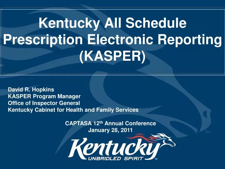 kentucky all schedule prescription electronic reporting kasper