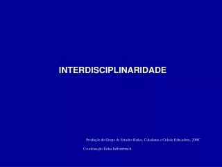 interdisciplinaridade