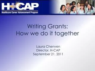 Writing Grants: How we do it together