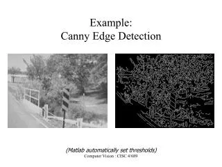 Example: Canny Edge Detection