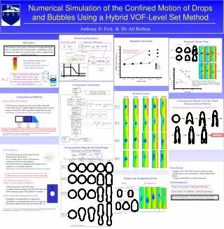 Numerical Simulation of the Confined Motion of Drops and Bubbles Using a Hybrid VOF-Level Set Method
