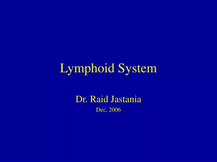 lymphoid system
