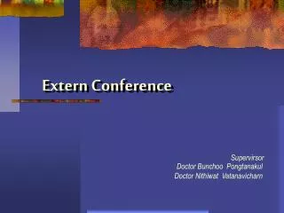 Extern Conference