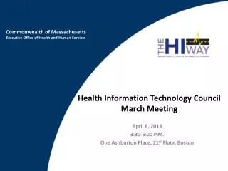 Health Information Technology Council March Meeting