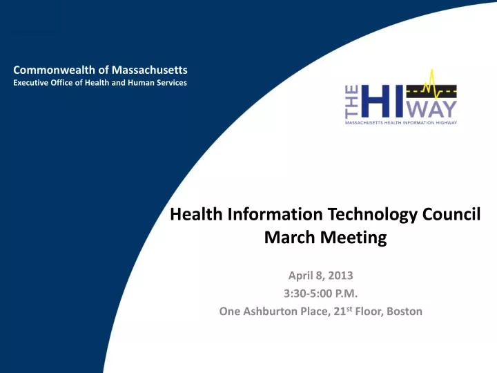 health information technology council march meeting