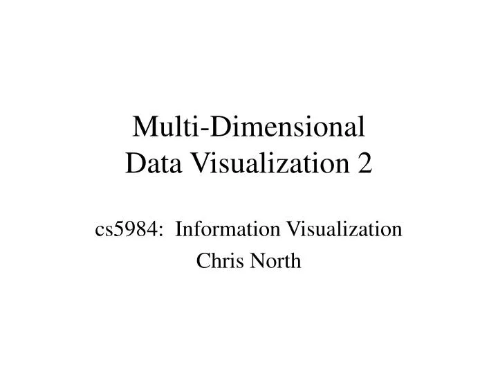 multi dimensional data visualization 2