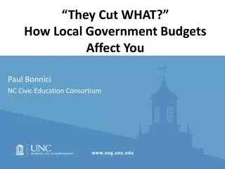 “They Cut WHAT?” How Local Government Budgets Affect You