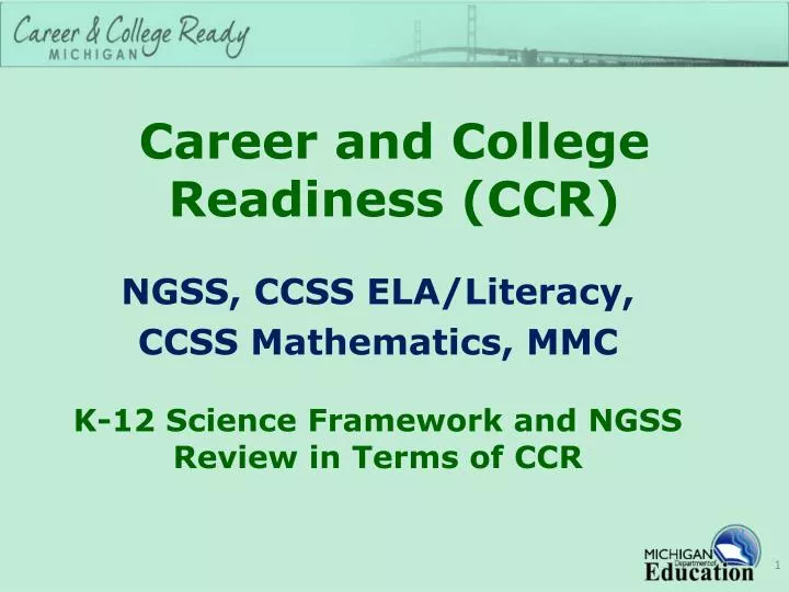 career and college readiness ccr