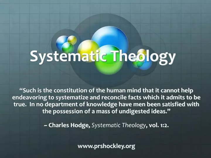 systematic theology