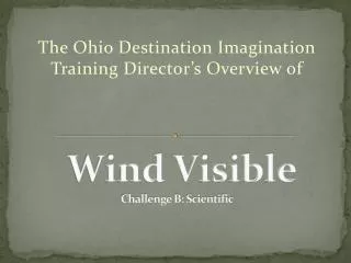 Wind Visible Challenge B: Scientific